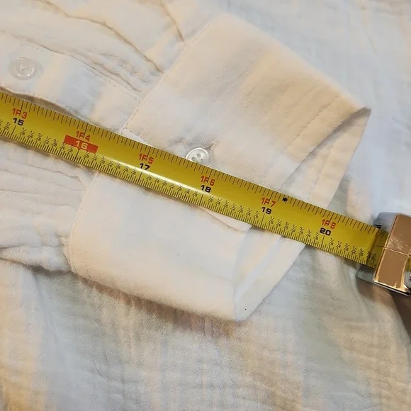 C*A*S*L*O*N Button Up Shirt White Size 3x - Picture 10 of 11